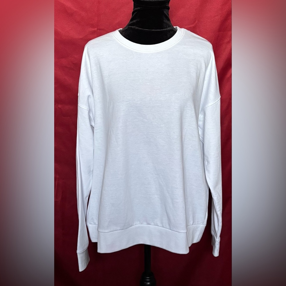 ZELOS White XL Crewneck Top